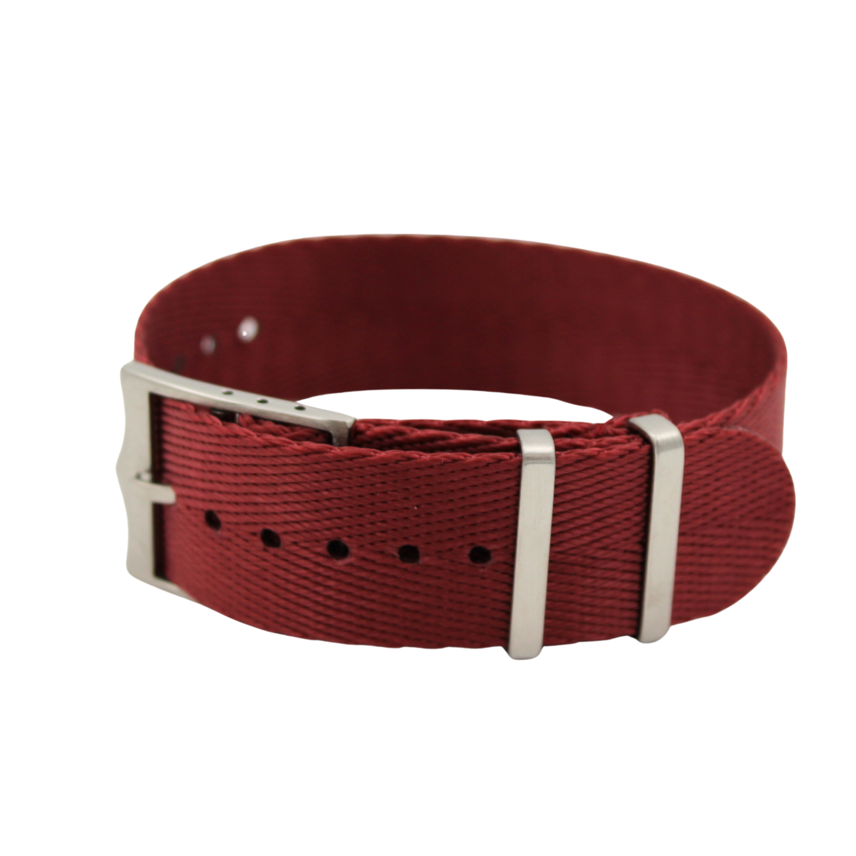 Nato-bälte fiskbensmönster - Röd