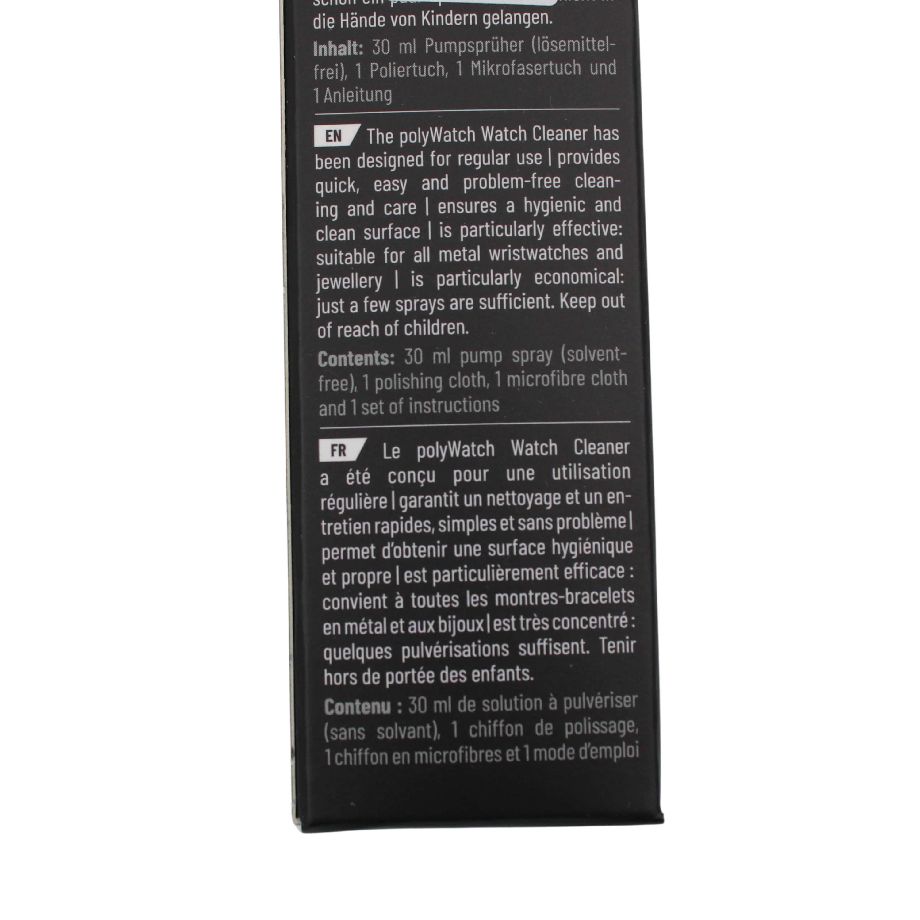 Klockrengöring med mikrofiberduk