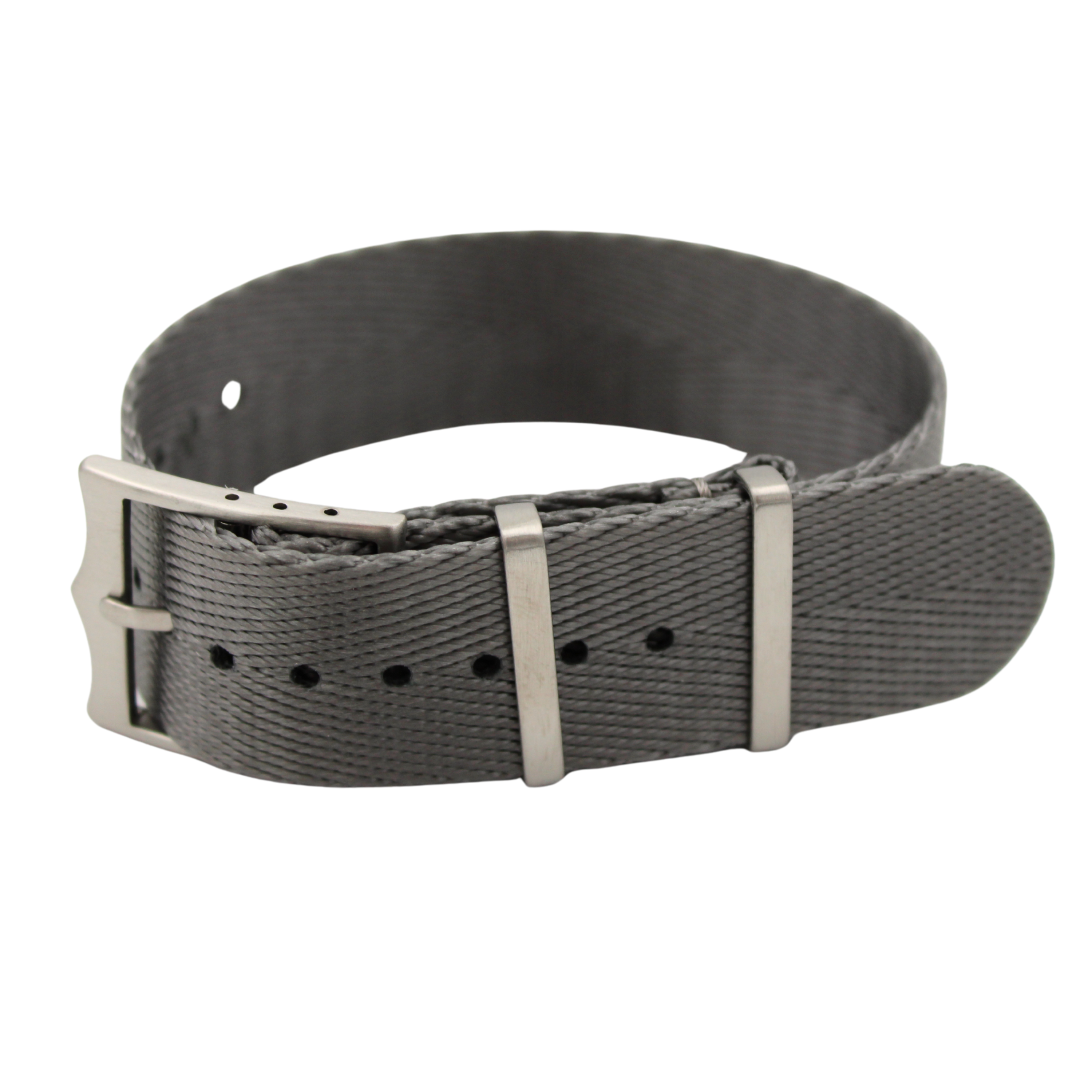 Nato-bälte fiskbensmönster - Grå