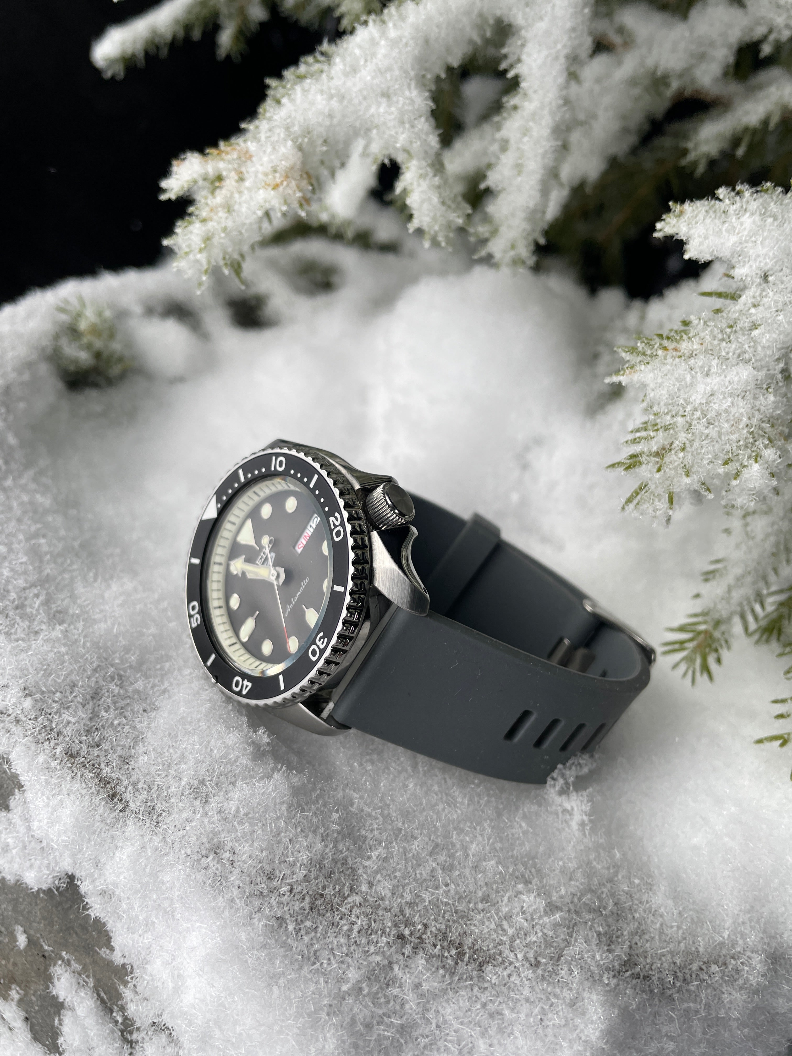 Klokkerem Gummi Grå 2-delt