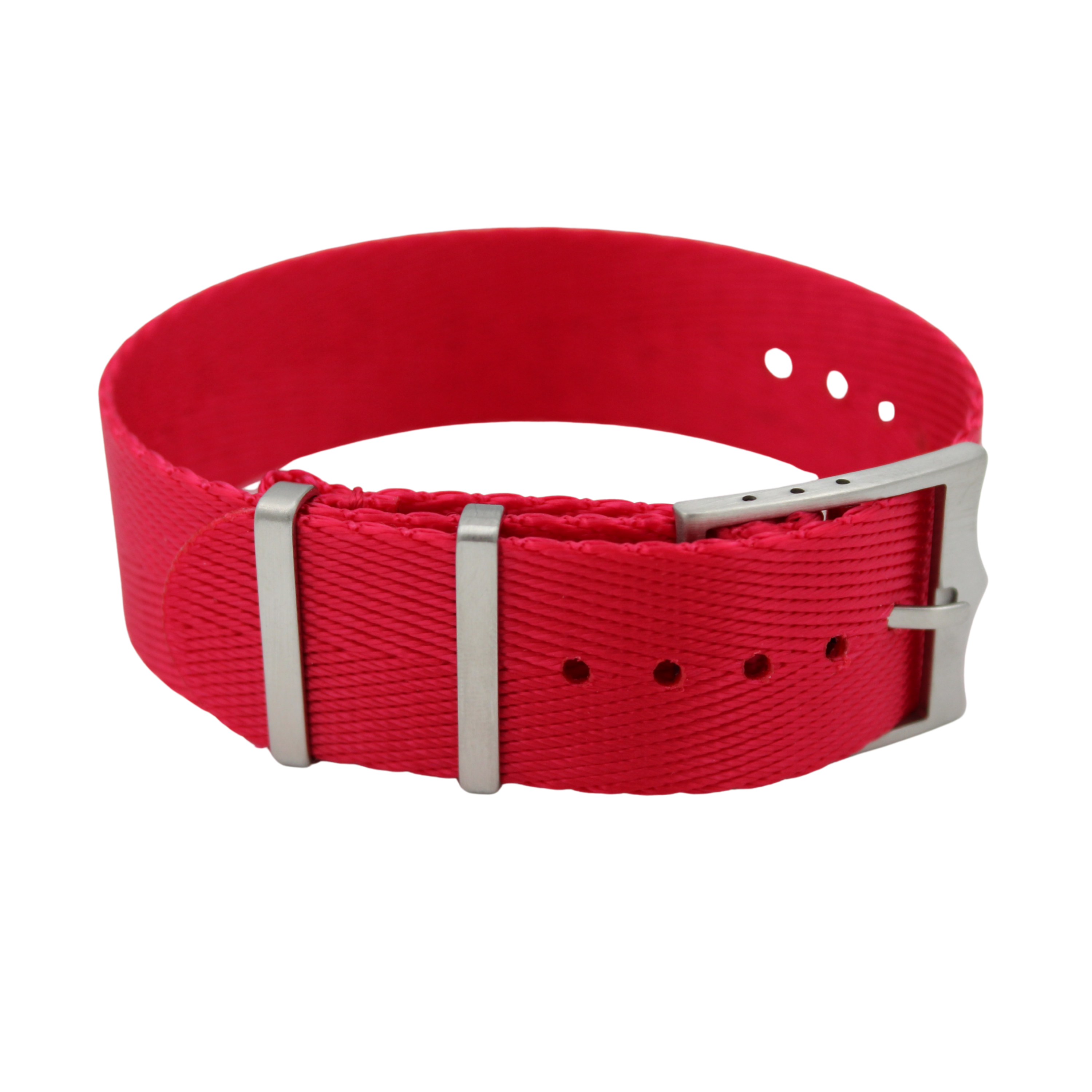 Nato-bälte fiskbensmönster - Ljusrött