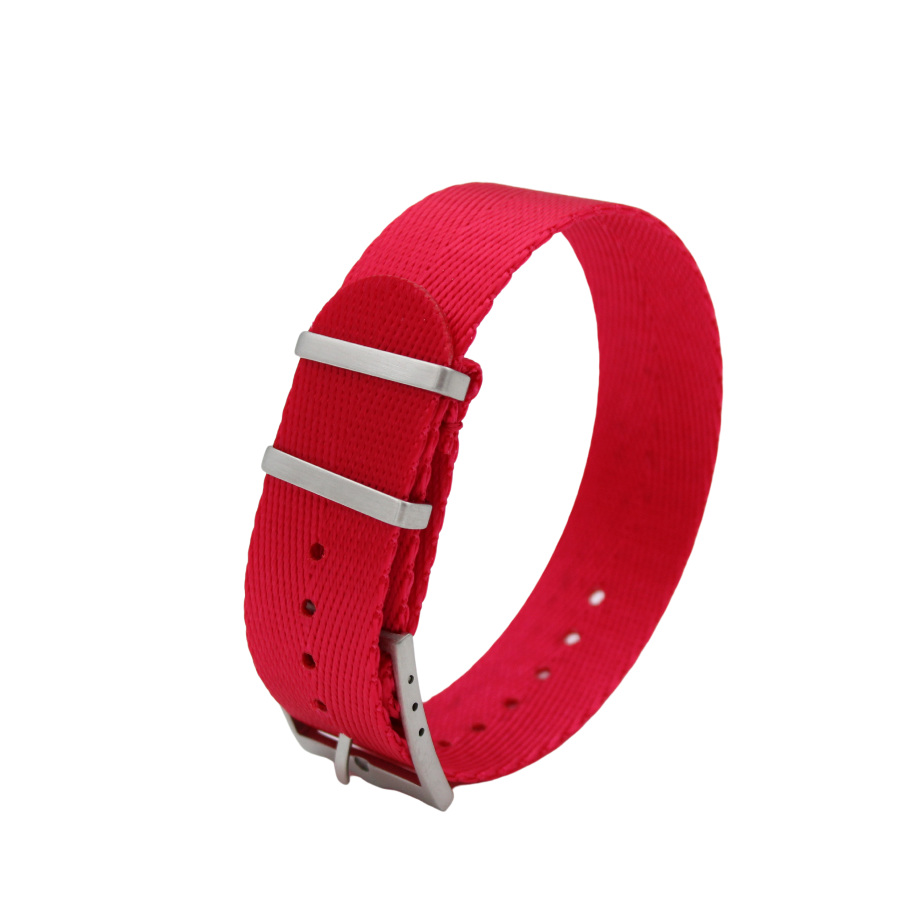 Nato-bälte fiskbensmönster - Ljusrött