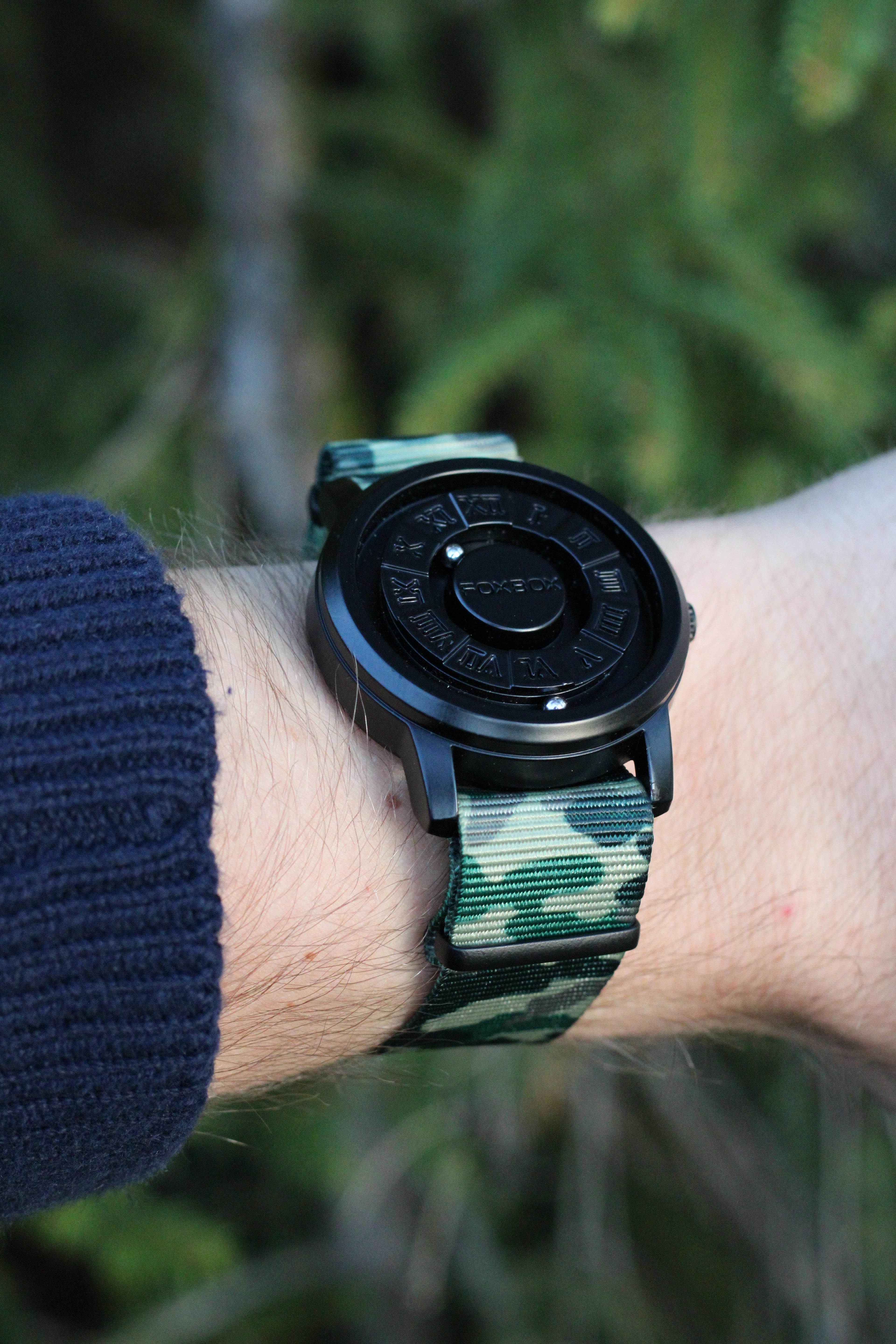 Nato Strap - Woodland kamuflasje PVD Spenne