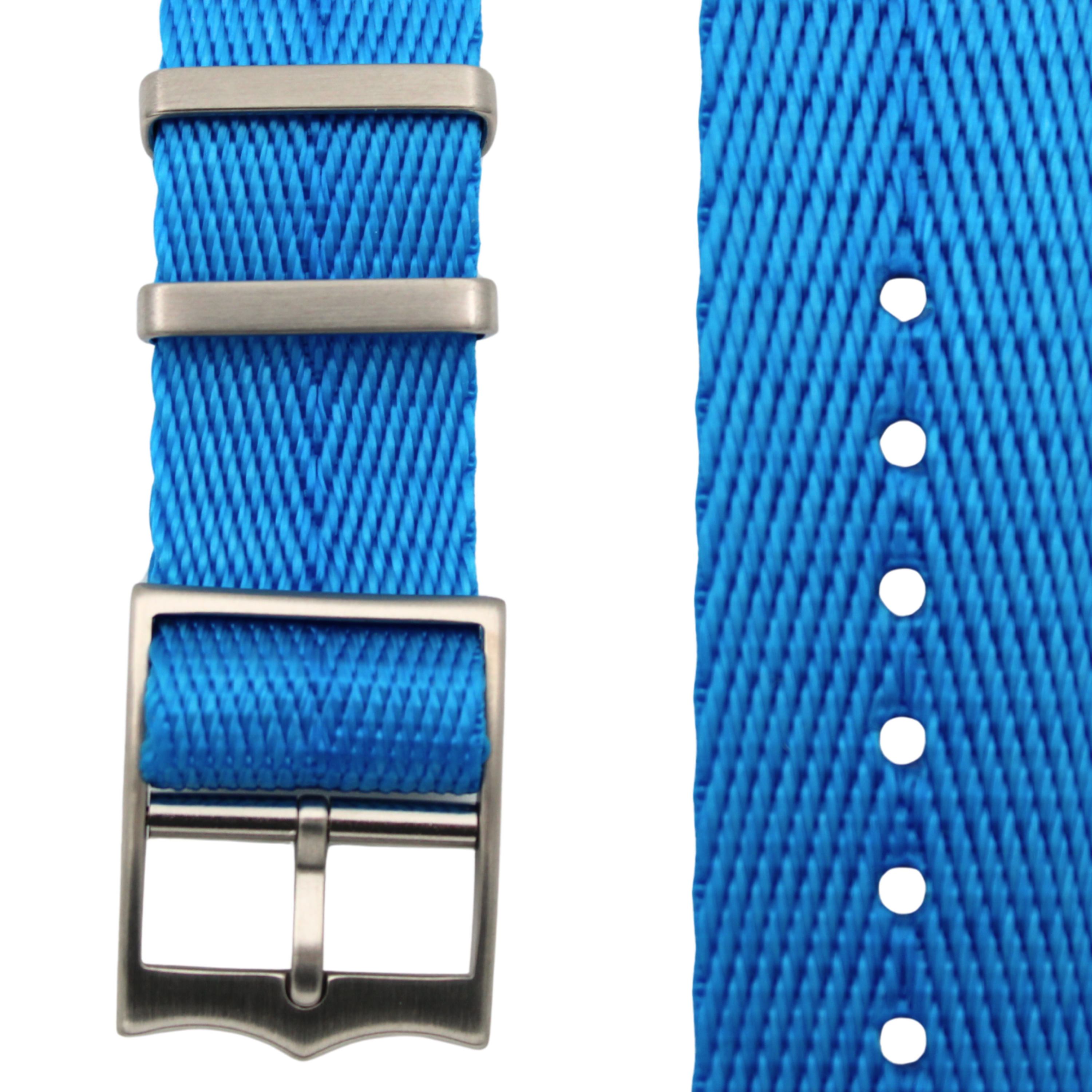 Nato-bälte fiskbensmönster - Mörkblå