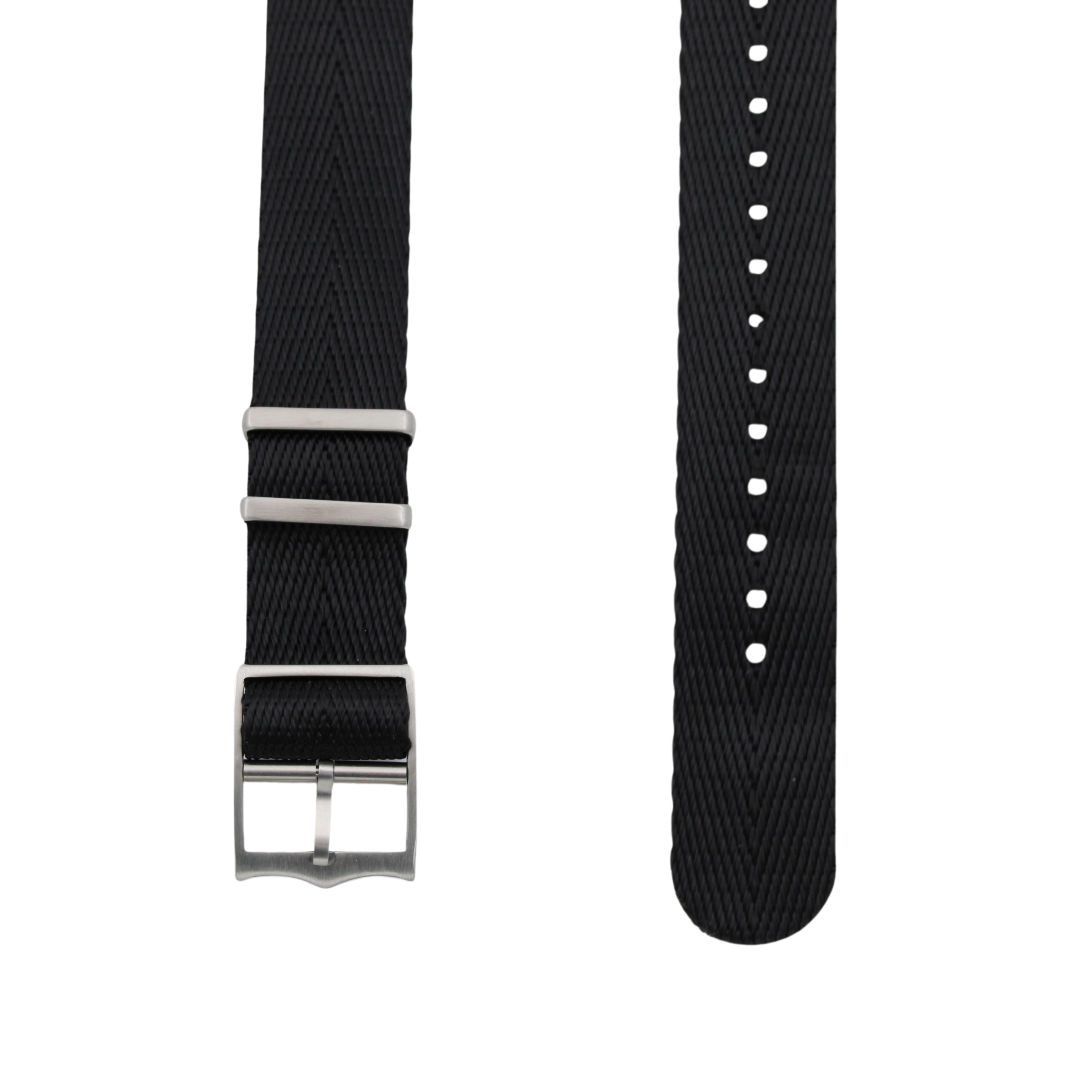 Nato-bälte fiskbensmönster - Svart