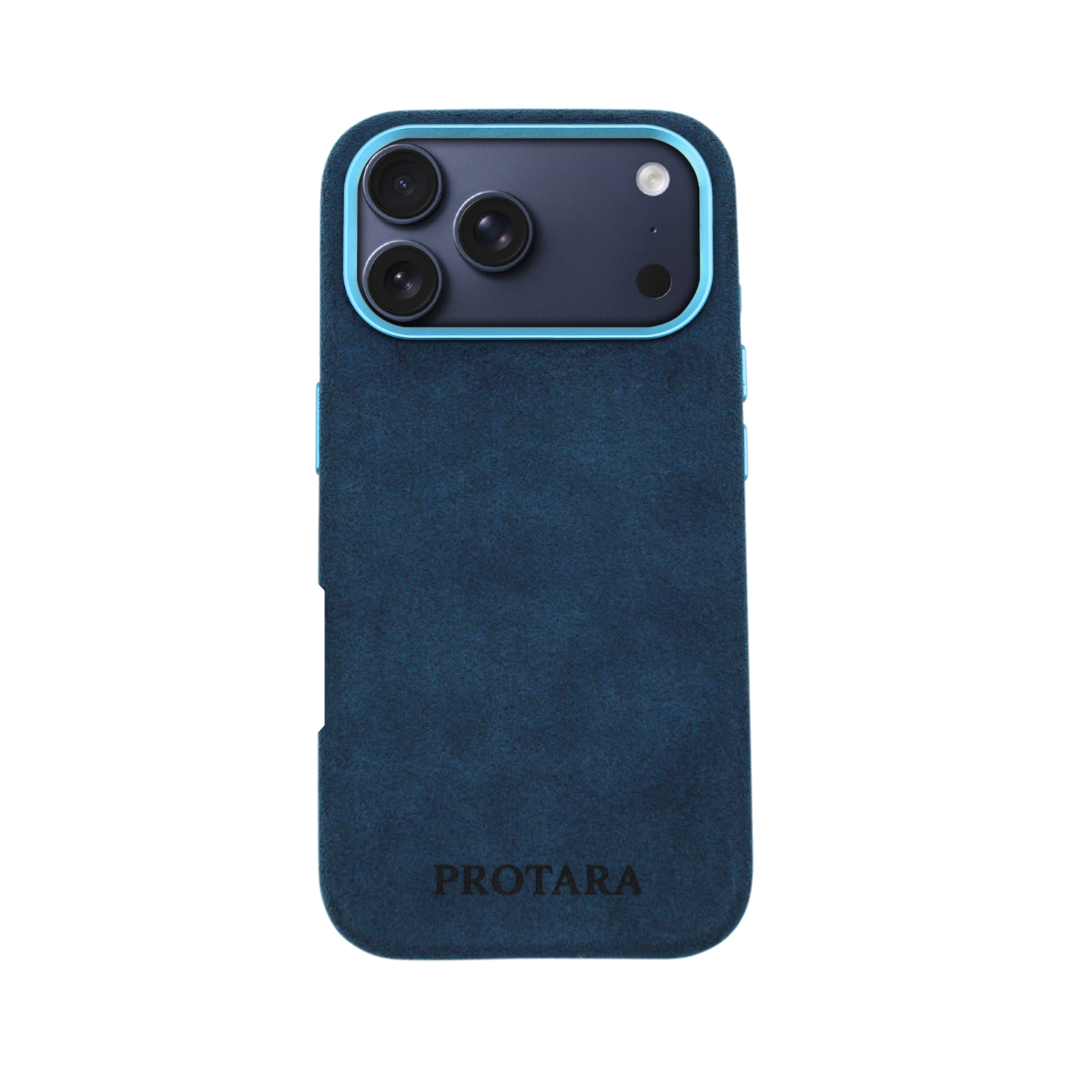 PROTARA Alcantara iPhone 17 Pro Max deksel – Ocean Voyage Blue